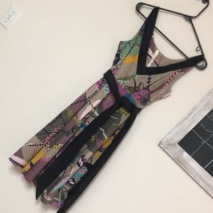 Floral print Maeve sleeveless dress with sash